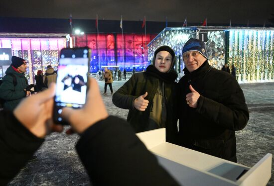 Выставка "Россия". Всероссийский день хоккея на ВДНХ. Презентация новой хоккейной формы 