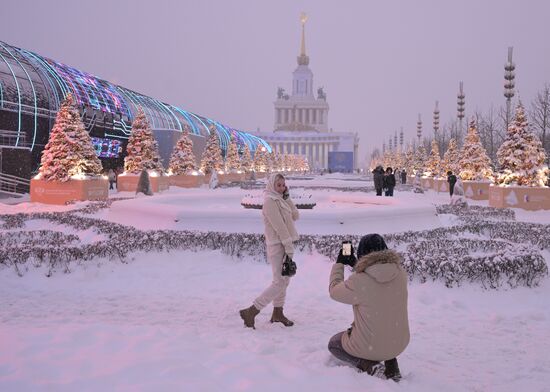 Работа выставки "Россия"