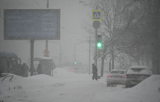 Снег в Москве