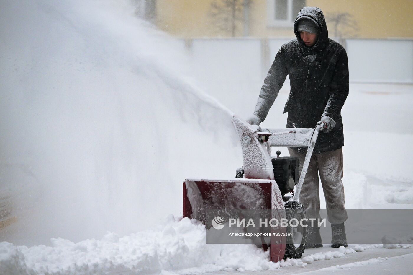 Снегопад в Новосибирске