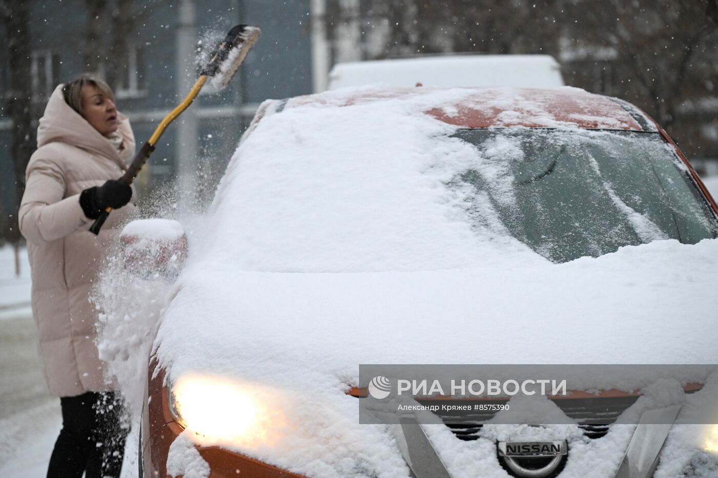 Снегопад в Новосибирске