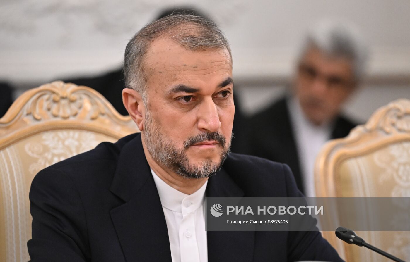 Встреча глав МИД РФ и Ирана С. Лаврова и Х. А. Абдоллахияна 