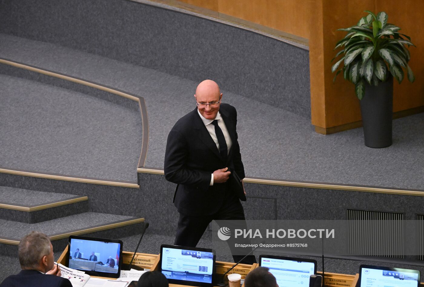 Пленарное заседание Госдумы РФ