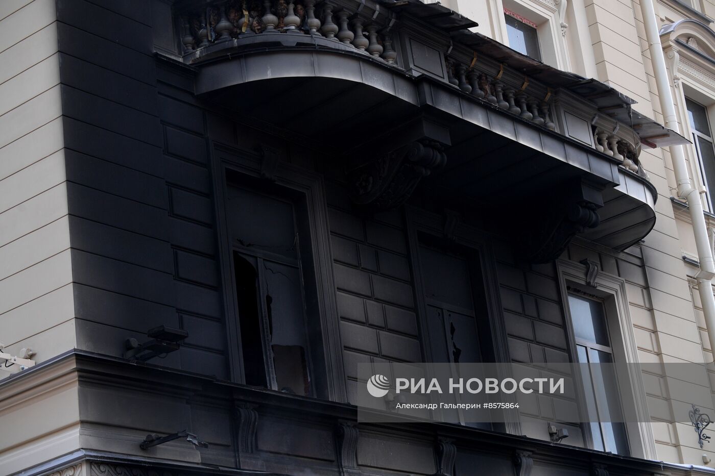 Пожар в здании Санкт-Петербургской консерватории