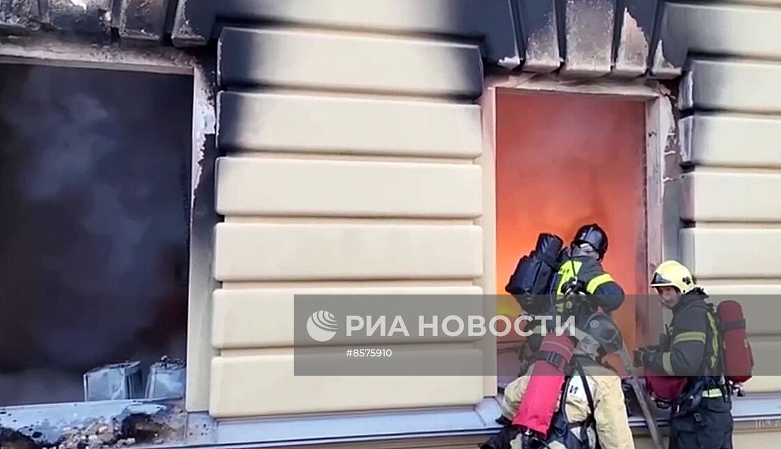 Пожар в здании Санкт-Петербургской консерватории