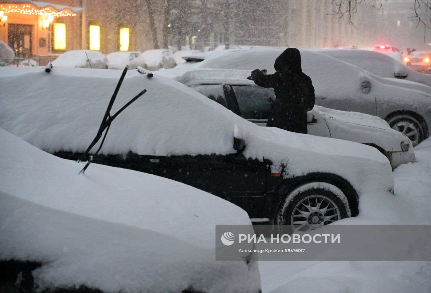 Снегопад в Новосибирске