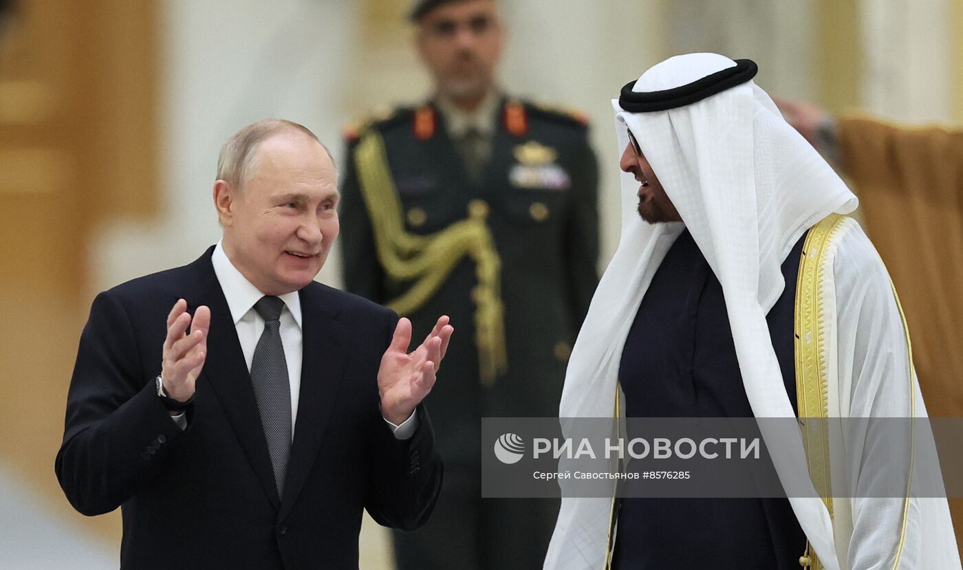 Визит президента РФ В. Путина в ОАЭ