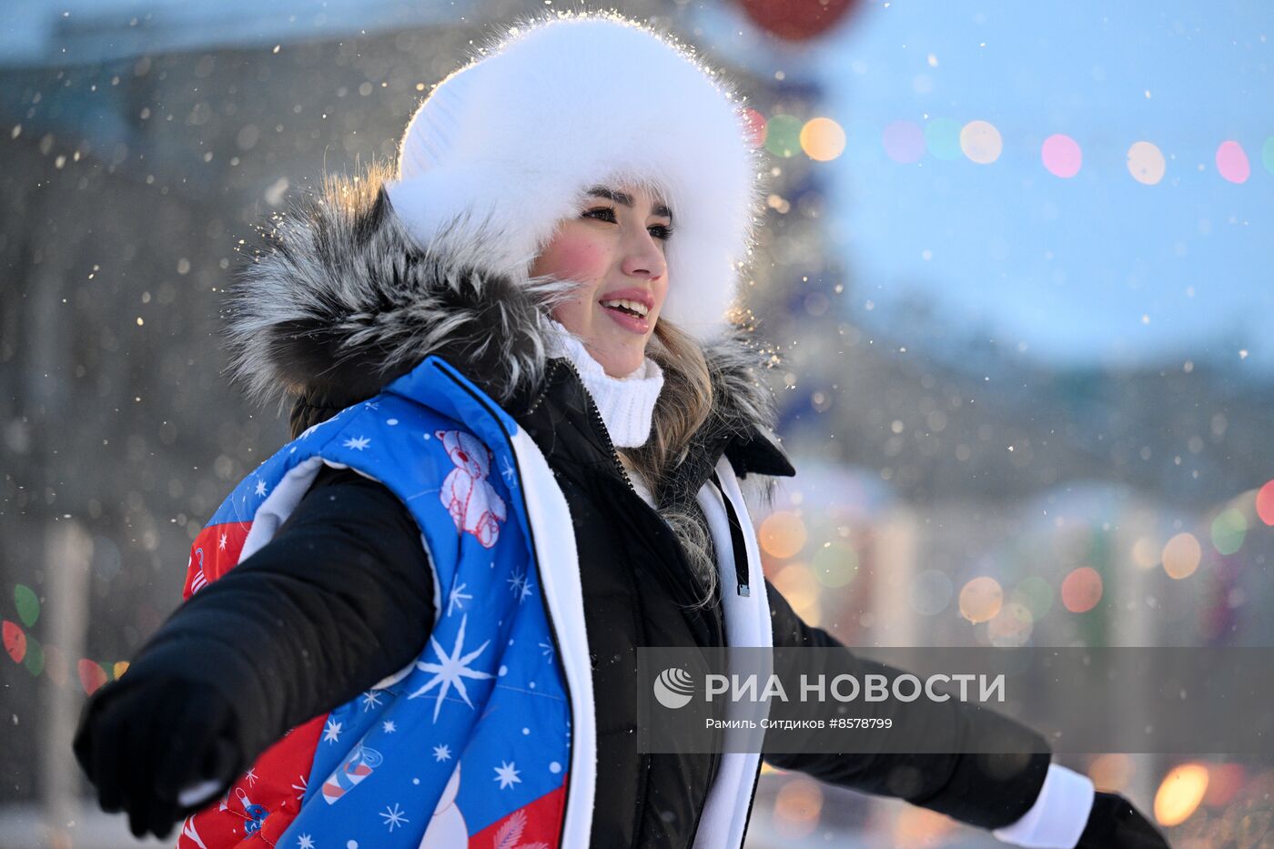 Мастер-класс Алины Загитовой на ГУМ-катке