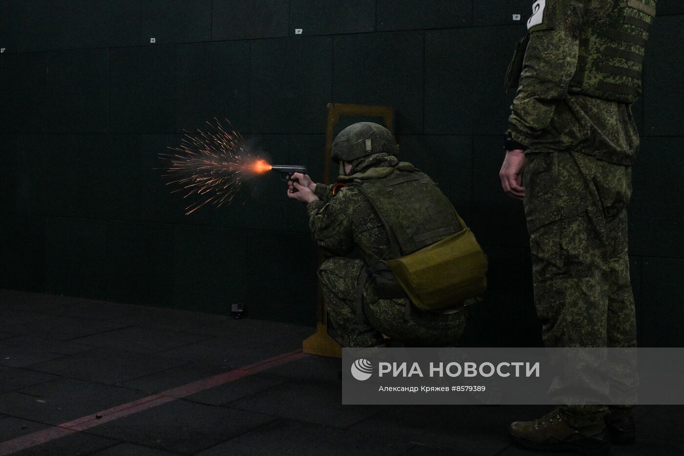 Занятия курсантов по боевой подготовке в Новосибирской области