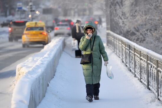 Мороз в Екатеринбурге