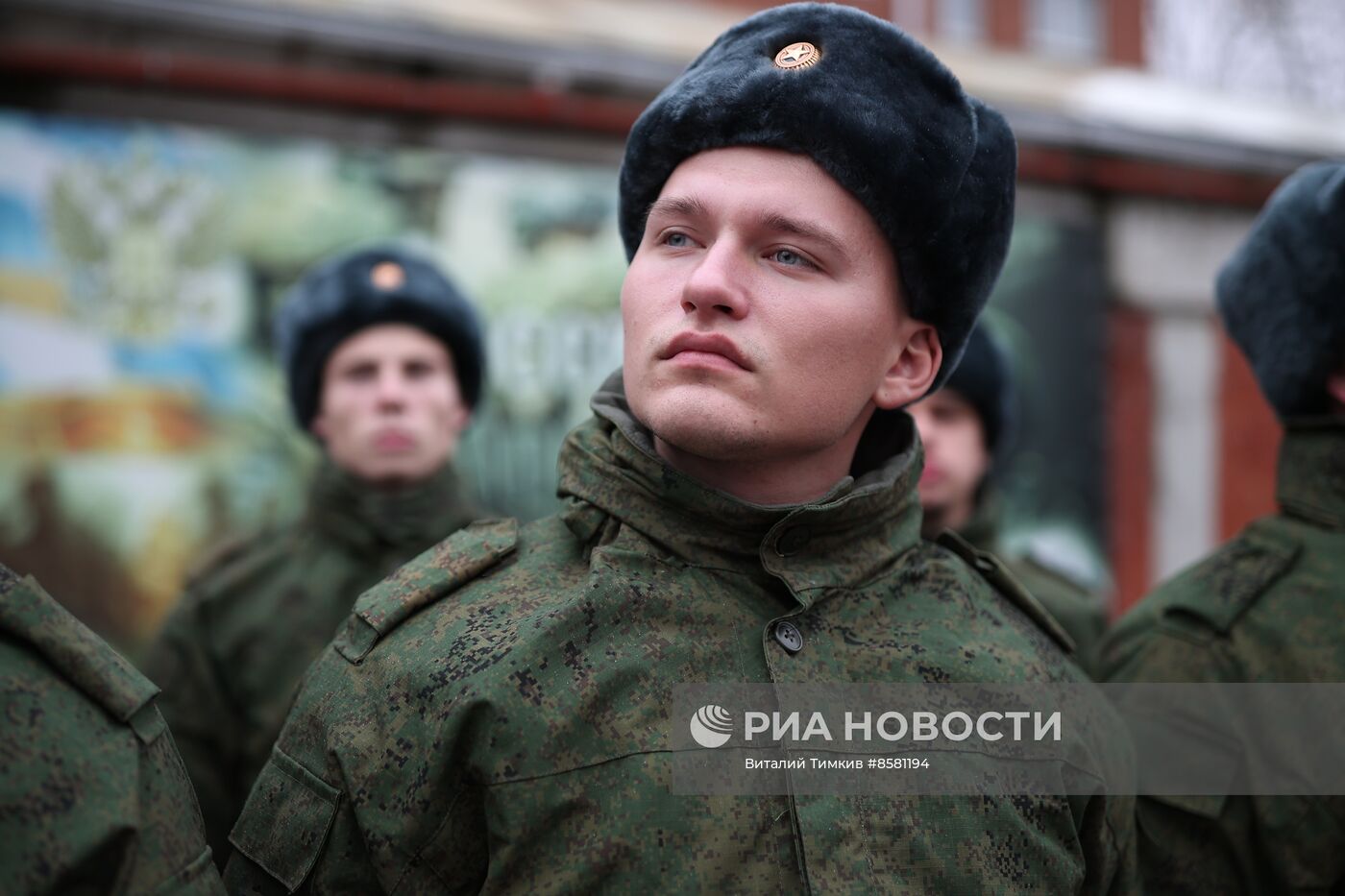 Отправка призывников на службу в Президентский полк из Краснодара