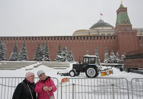 Снег в Москве