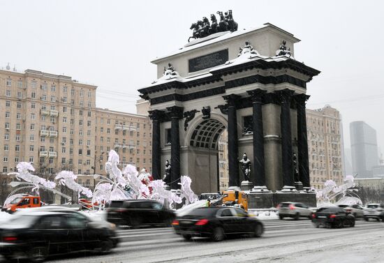 Снег в Москве