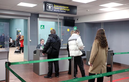 Тестовый рейс в аэропорту Краснодара