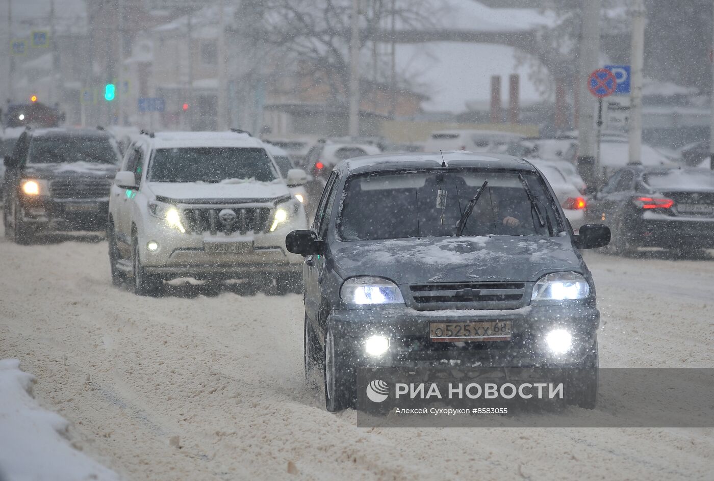 Снегопад в Тамбове