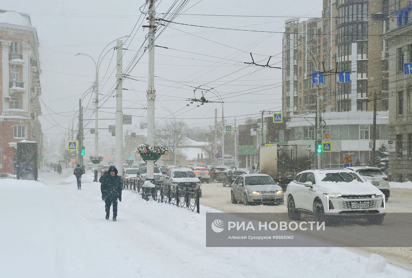 Снегопад в Тамбове