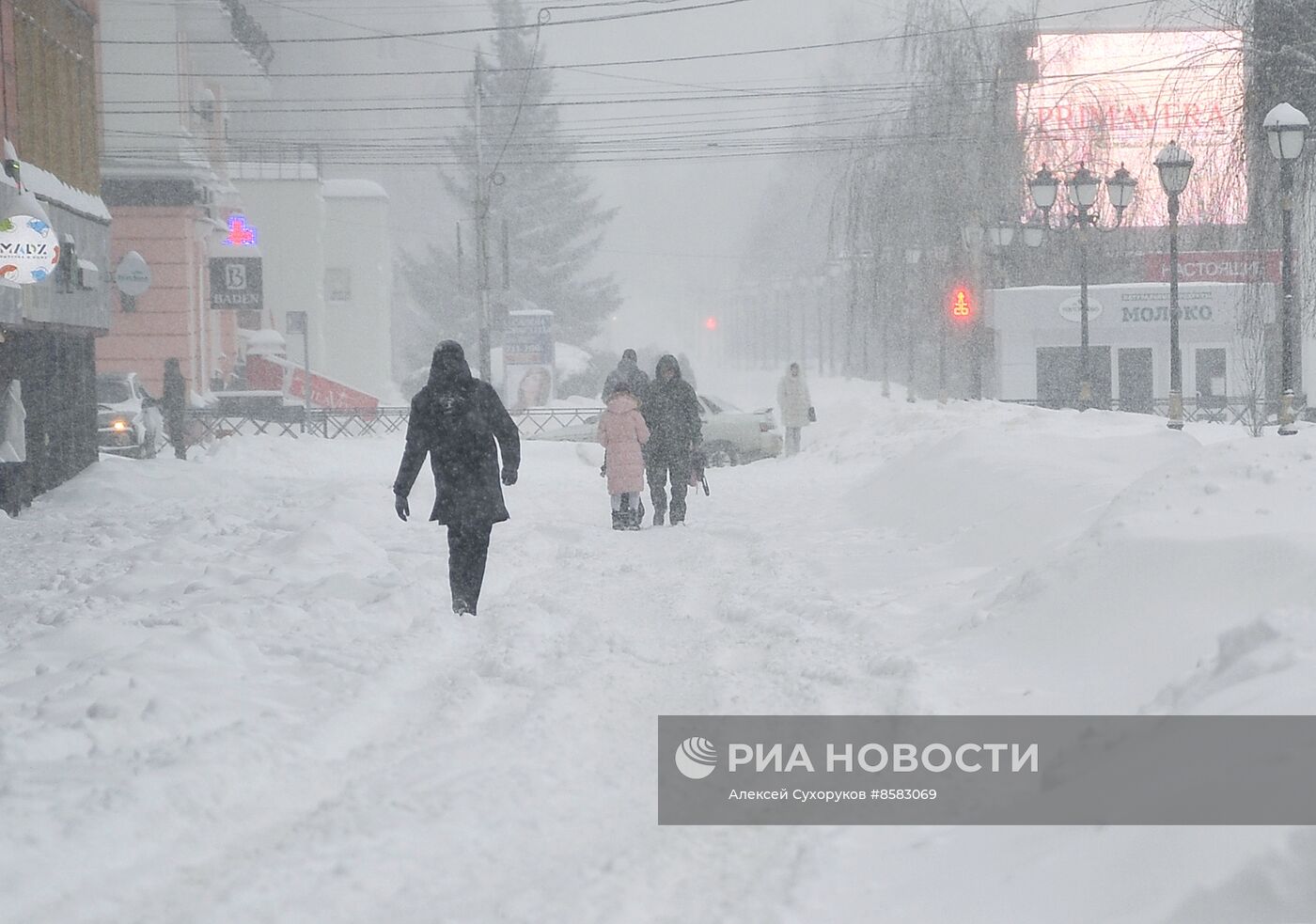 Снегопад в Тамбове