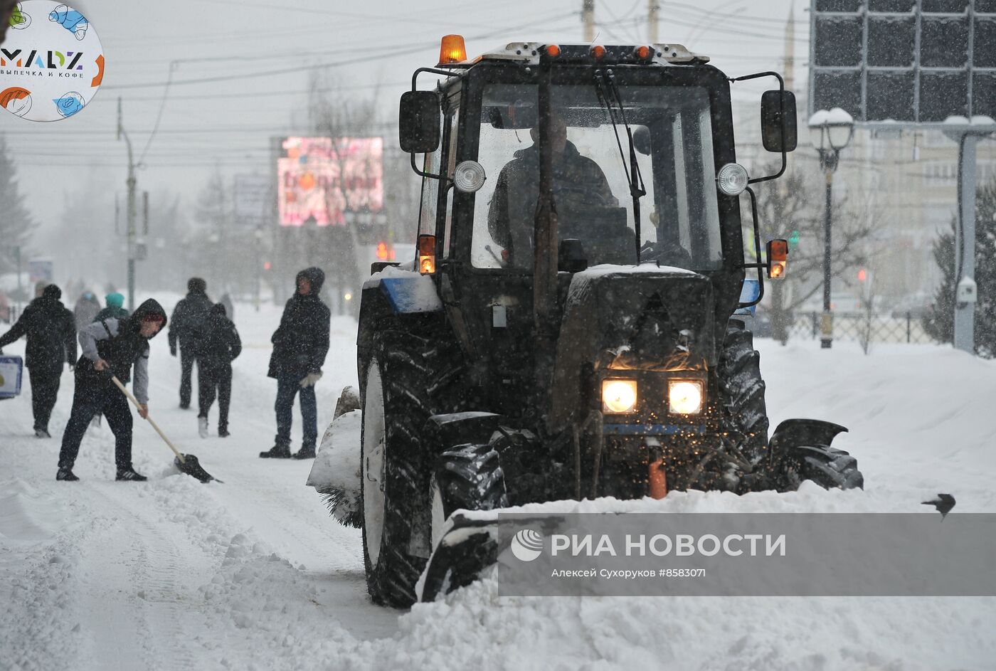 Снегопад в Тамбове