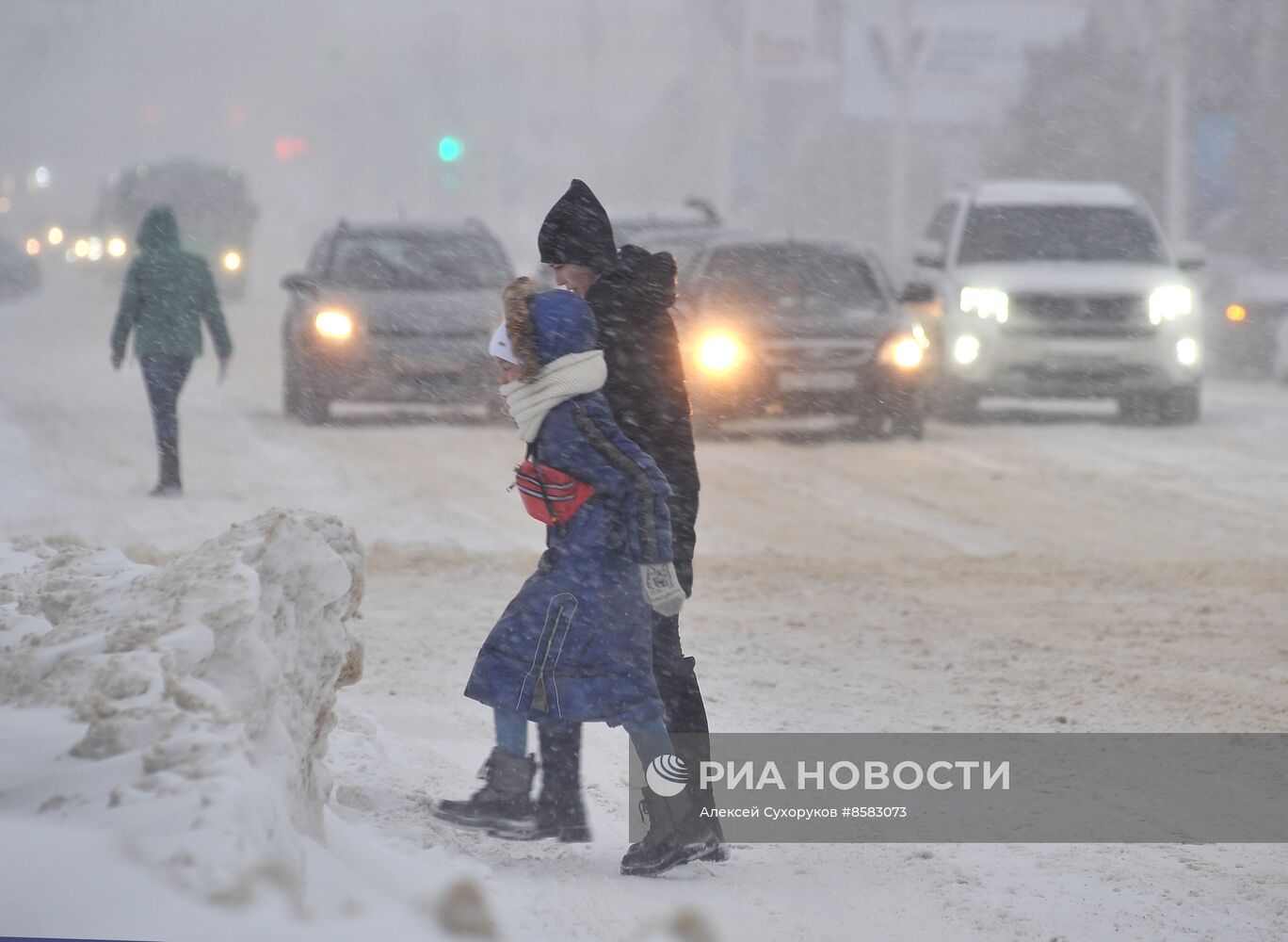 Снегопад в Тамбове