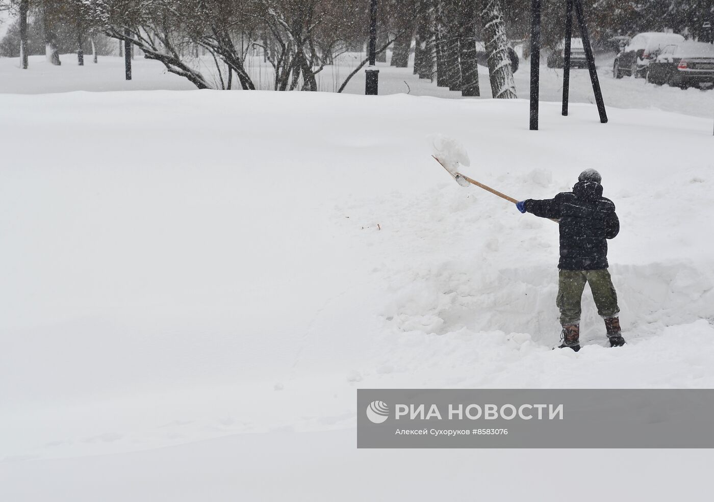 Снегопад в Тамбове