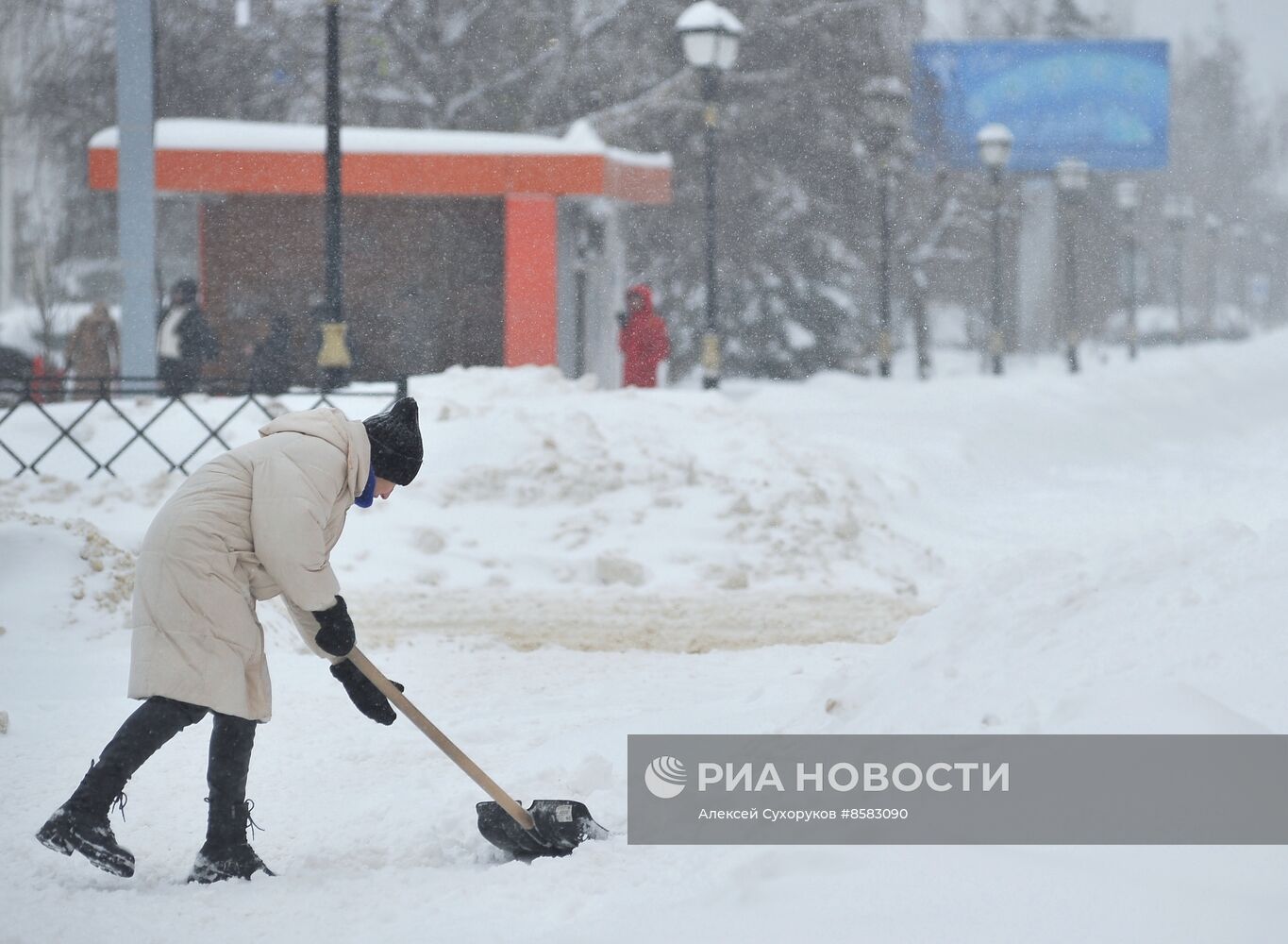 Снегопад в Тамбове