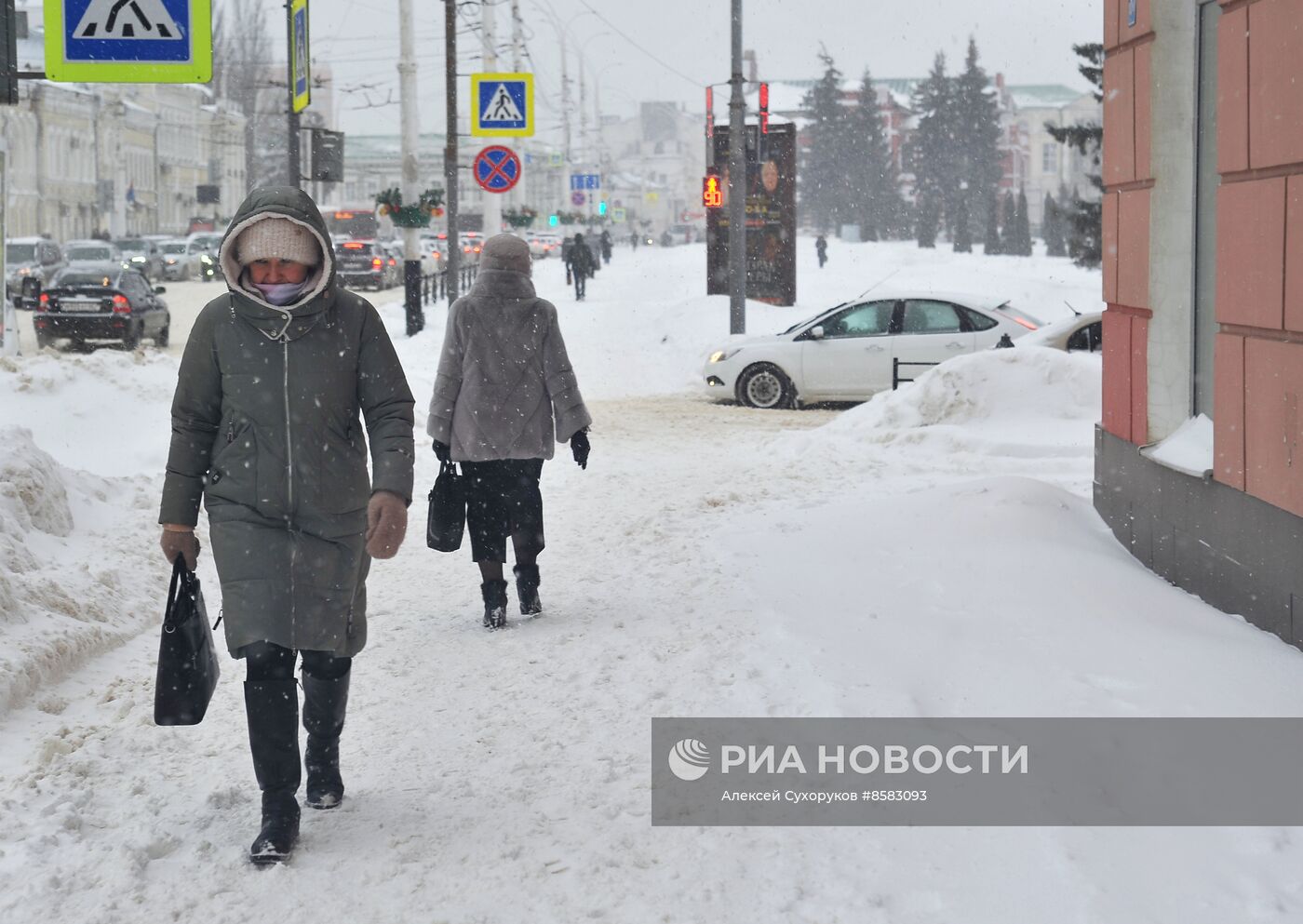 Снегопад в Тамбове