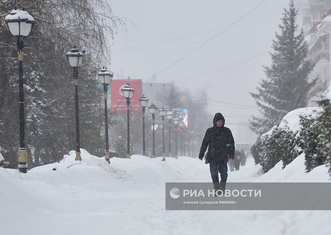 Снегопад в Тамбове