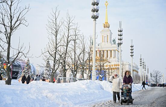 Работа выставки "Россия"