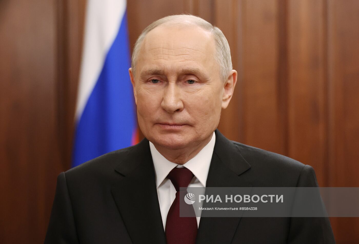 Видеообращение президента РФ В. Путина к участникам заседания Совета глав правительств СНГ