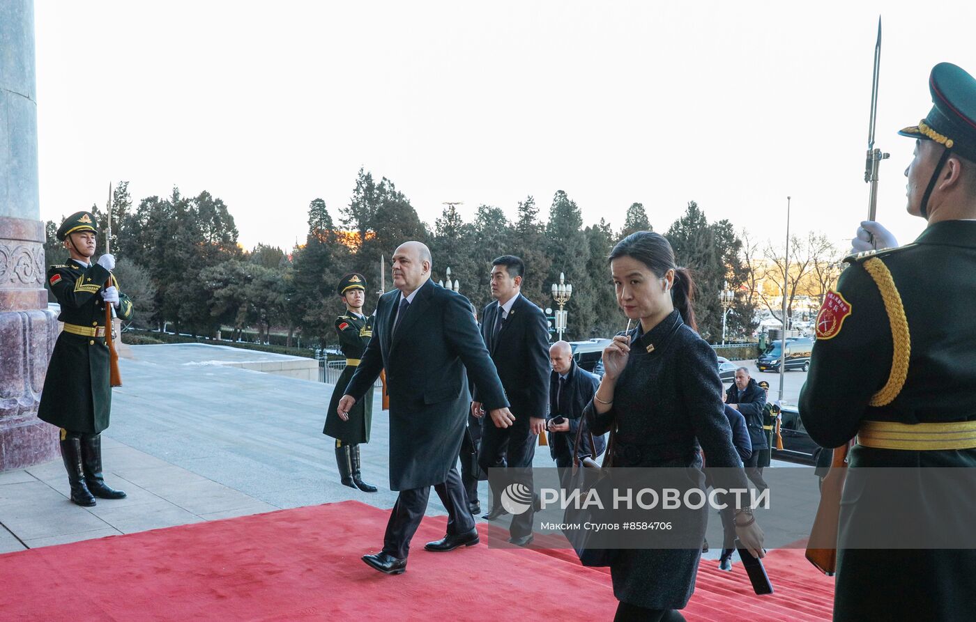 Рабочий визит премьер-министра РФ М. Мишустина в Китай