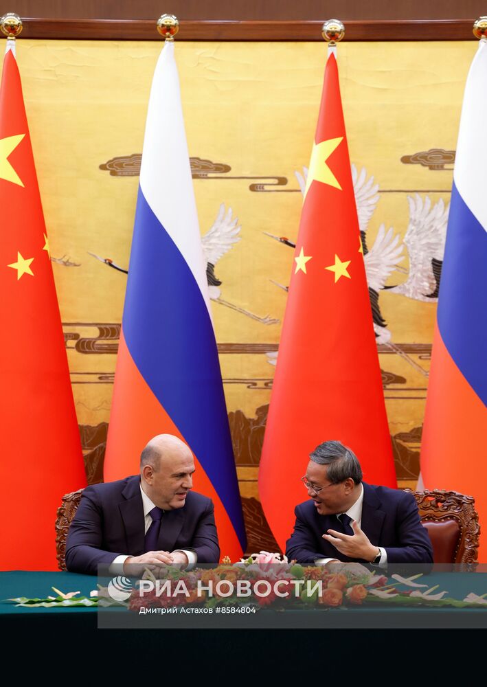 Рабочий визит премьер-министра РФ М. Мишустина в Китай