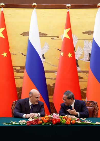 Рабочий визит премьер-министра РФ М. Мишустина в Китай