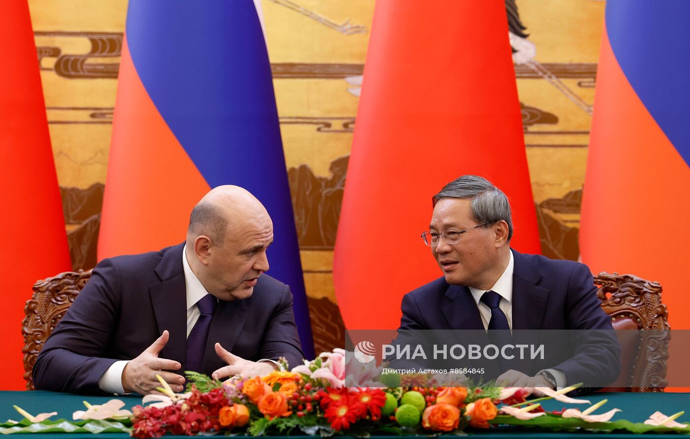 Рабочий визит премьер-министра РФ М. Мишустина в Китай