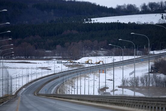 Подготовка трассы М-12 к открытию