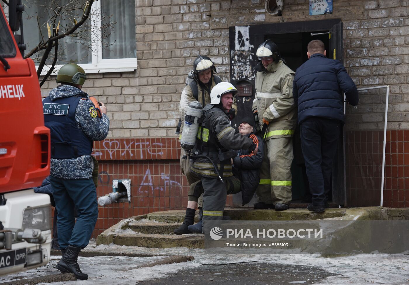 Жилой дом в Киевском районе Донецка подвергся обстрелу со стороны ВСУ