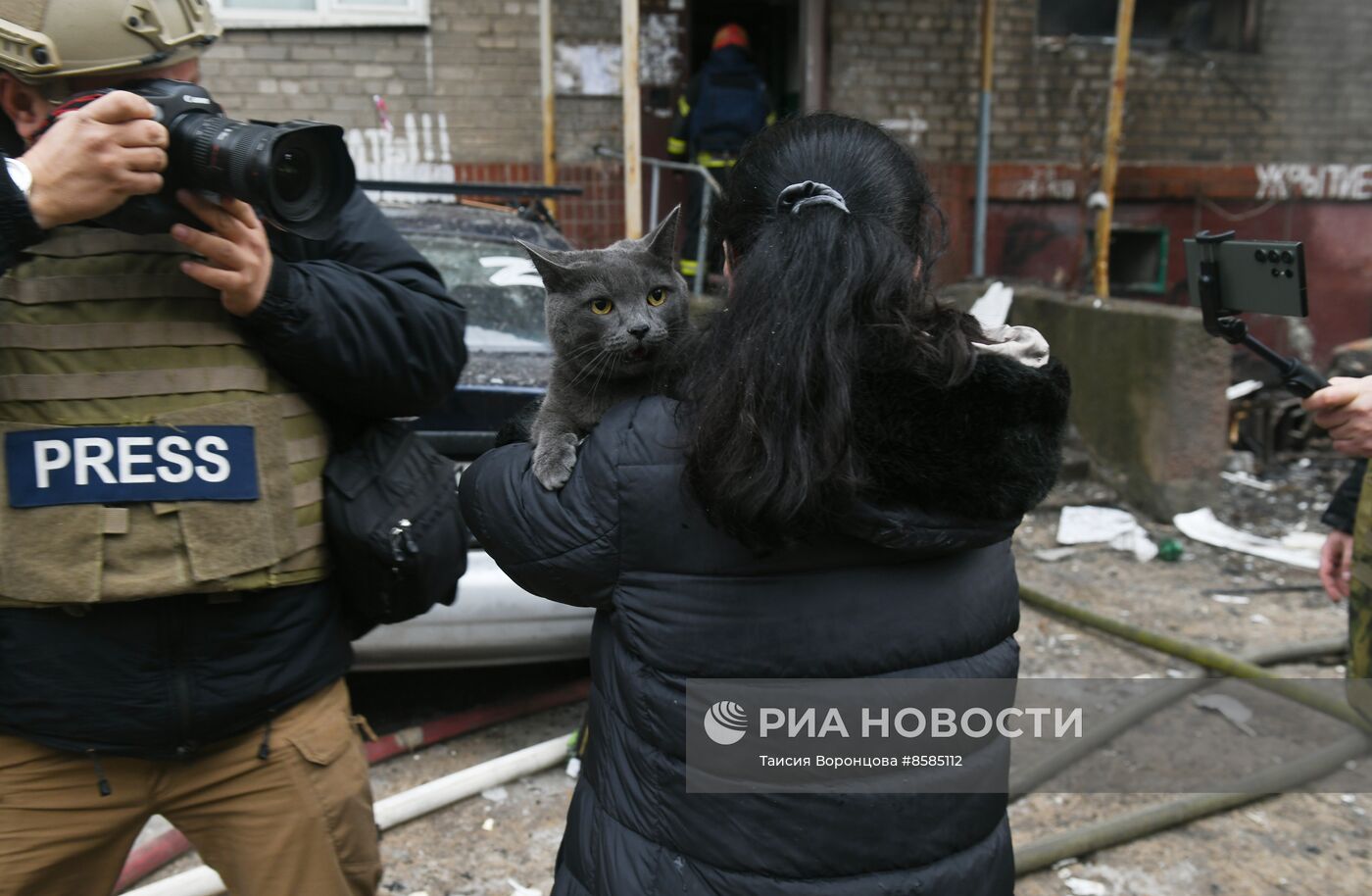 Жилой дом в Киевском районе Донецка подвергся обстрелу со стороны ВСУ