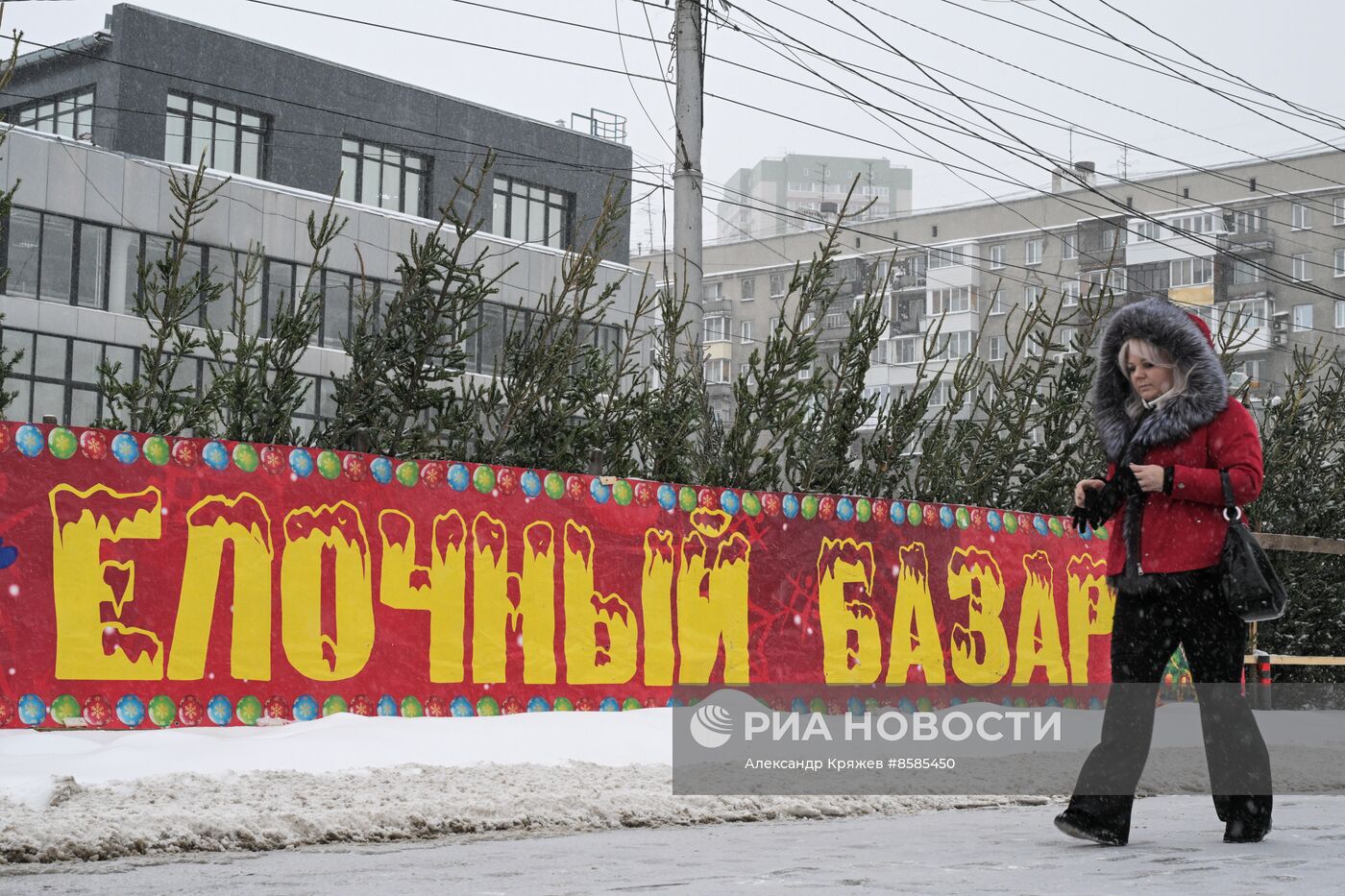 Ёлочные базары в Новосибирске