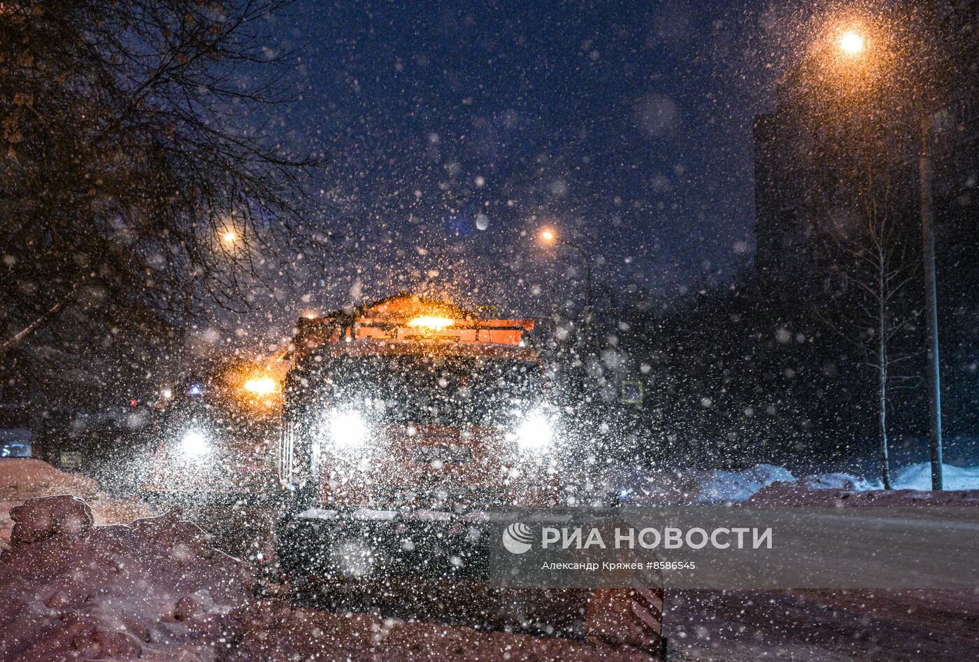 Снегопад в Новосибирске