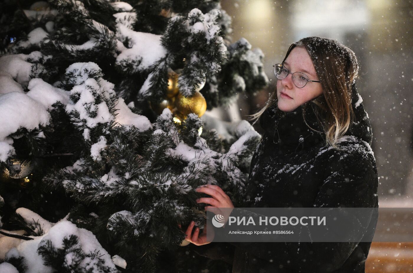 Снегопад в Новосибирске