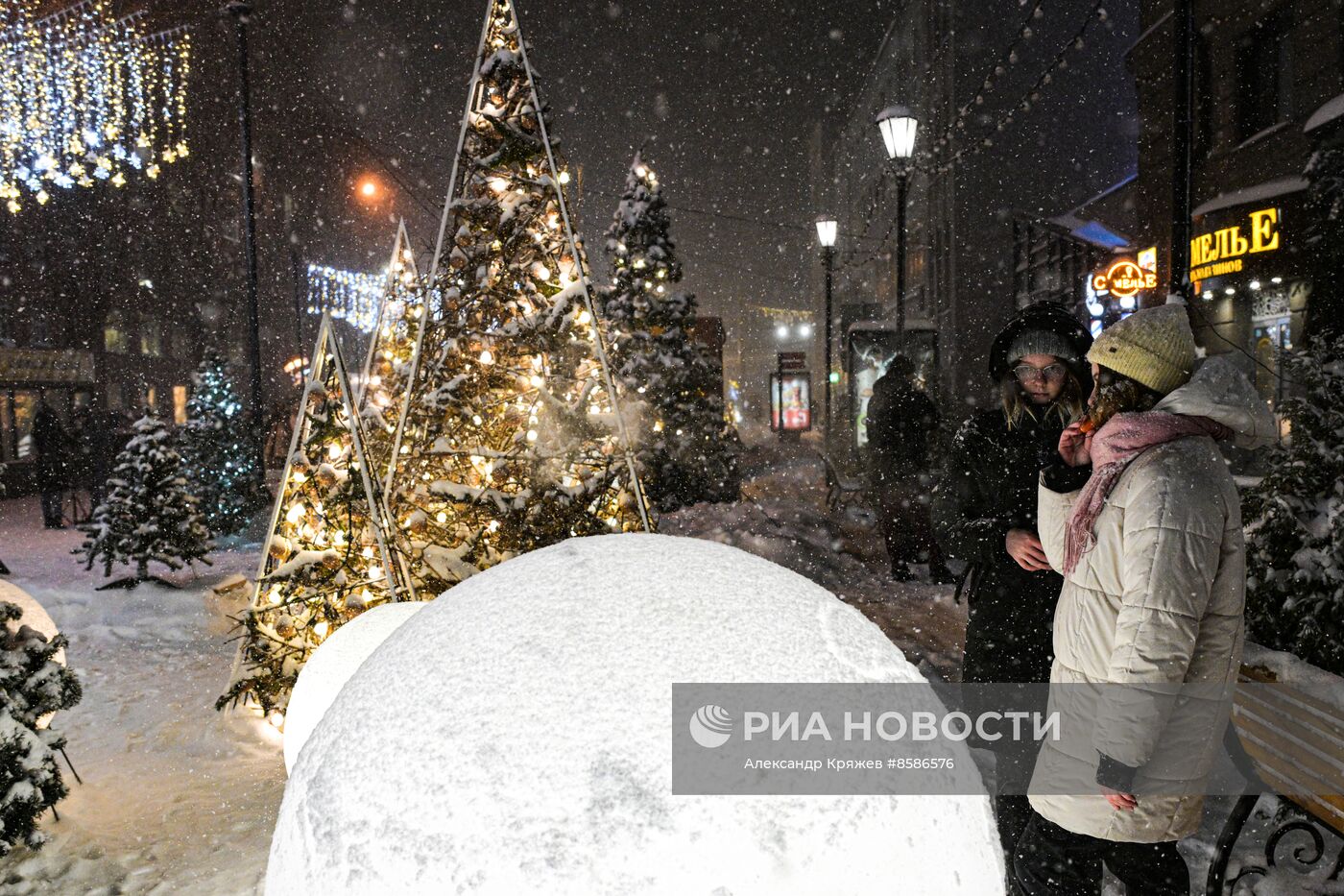 Снегопад в Новосибирске