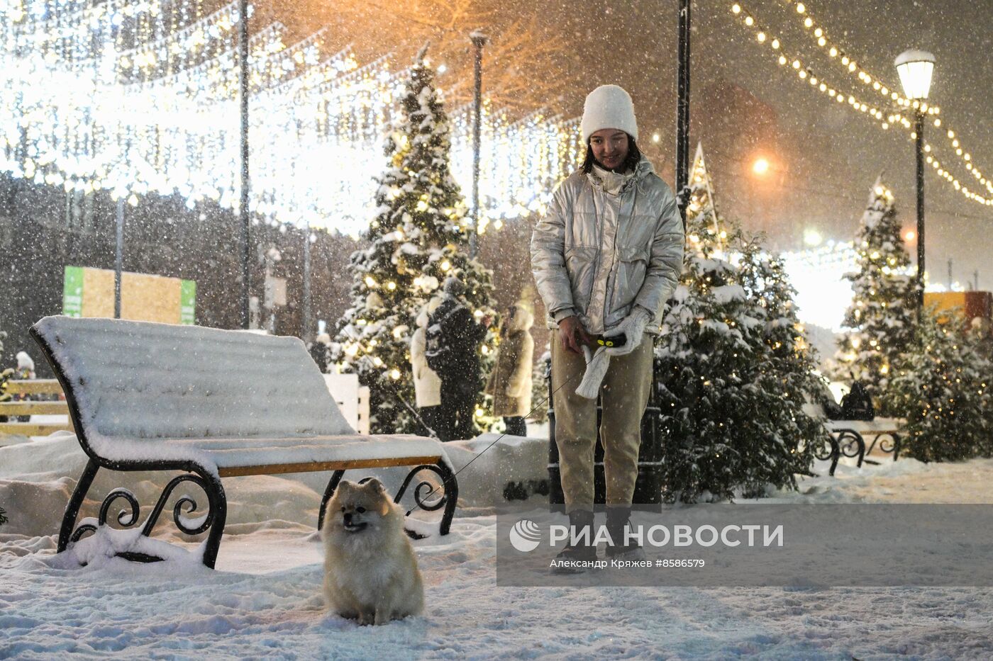 Снегопад в Новосибирске