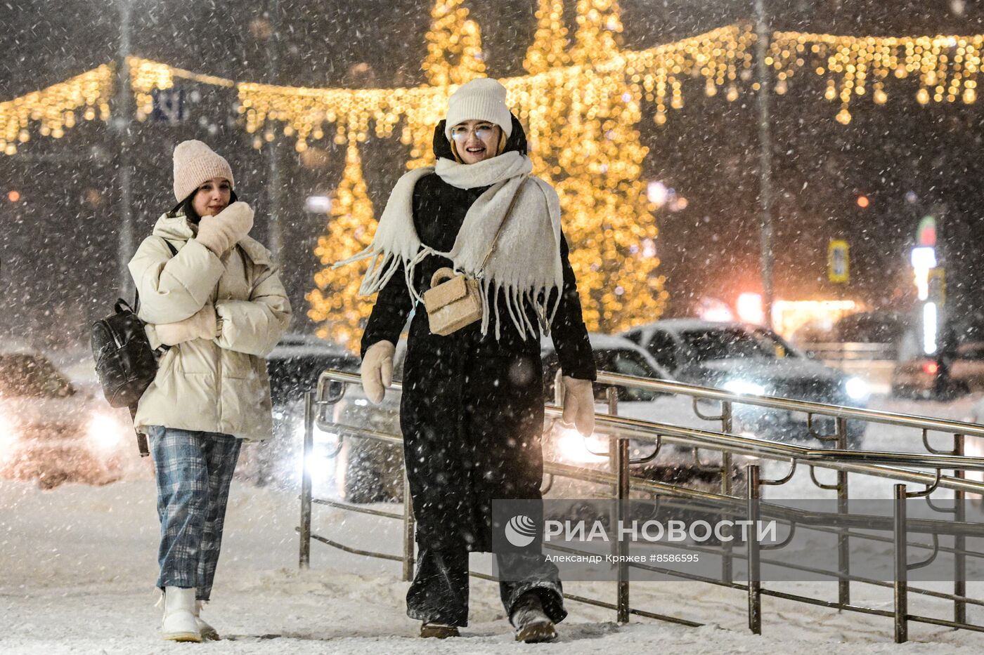 Снегопад в Новосибирске