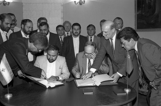 Визит в СССР делегации Исламской Республики Иран