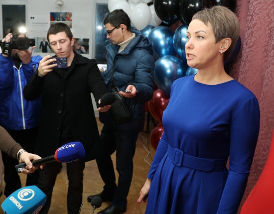 Открытие региональных избирательных штабов поддержки кандидата в президенты РФ В. Путина