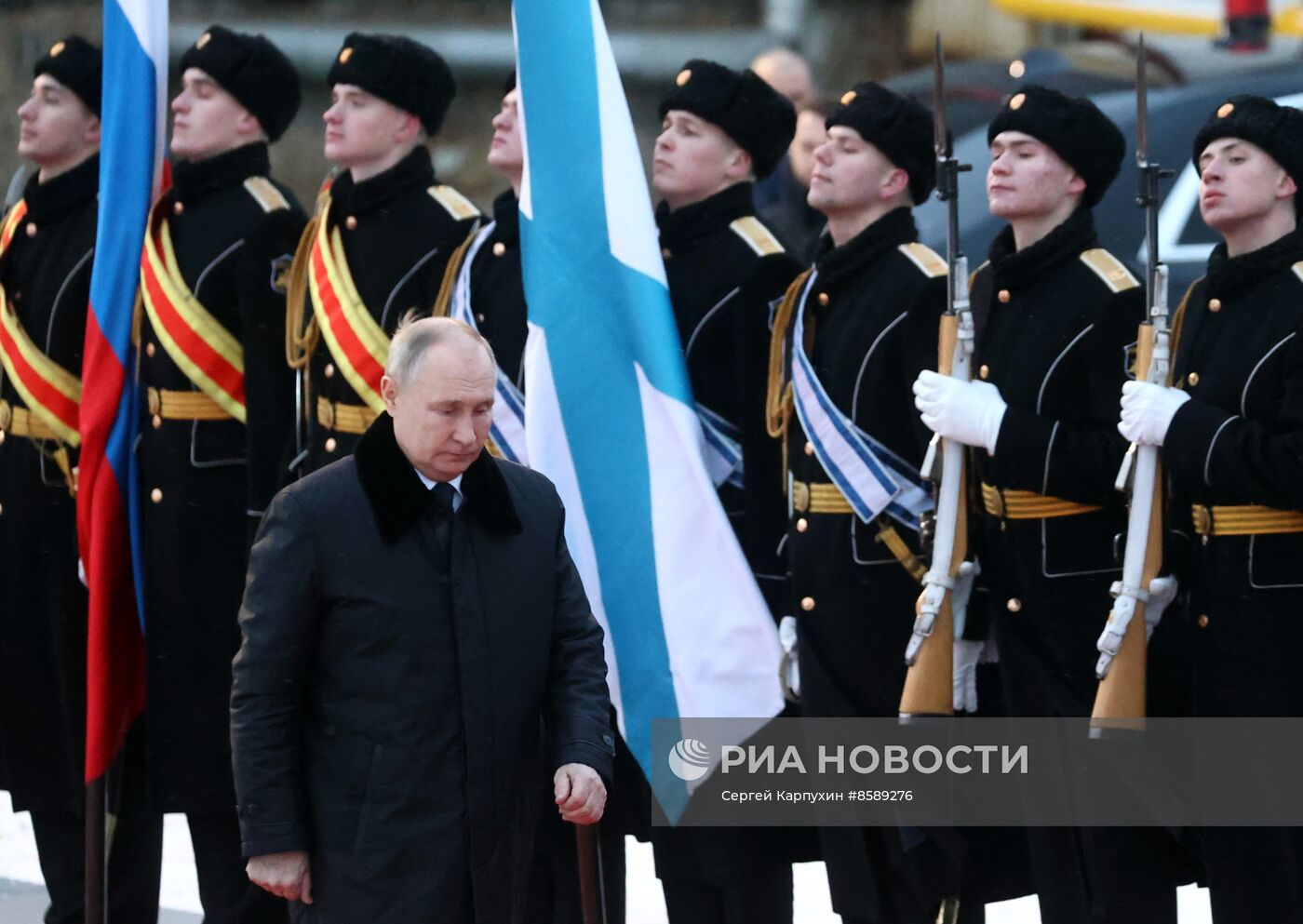 Рабочая поездка президента РФ В. Путина в Санкт-Петербург