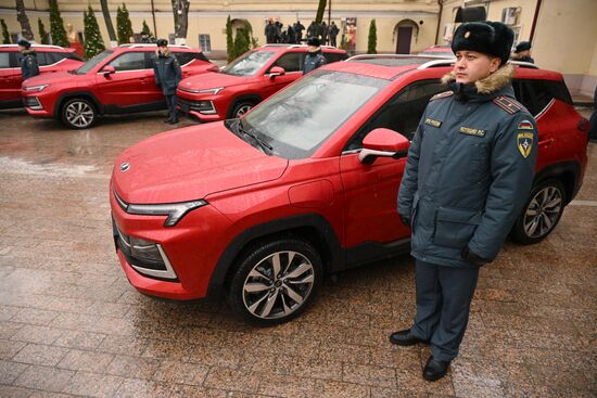 Передача автомобилей "Москвич" ГУ МЧС России по Москве