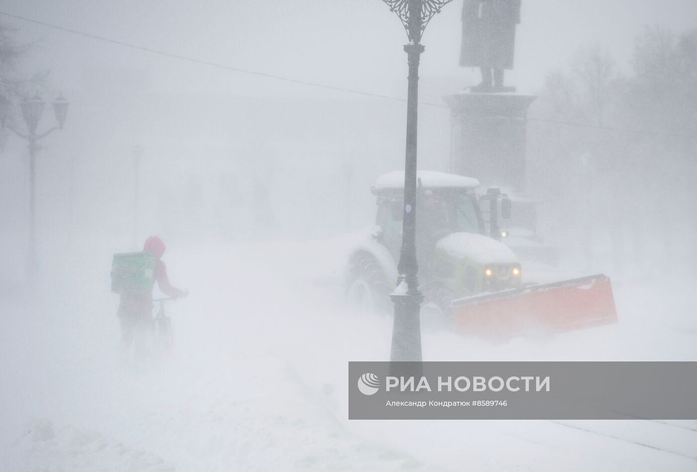 Снежный шторм в Челябинске