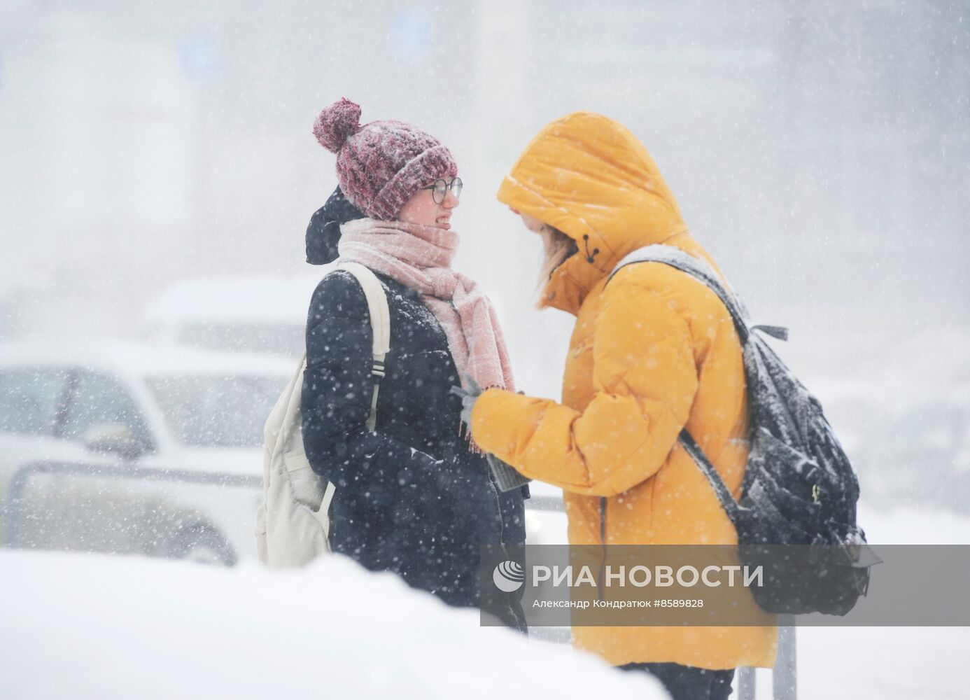 Снежный шторм в Челябинске