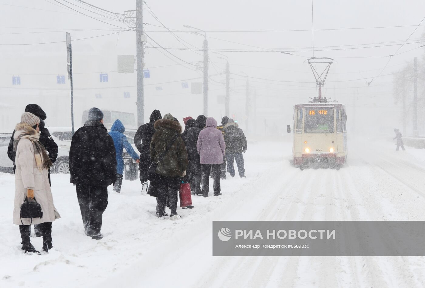 Снежный шторм в Челябинске