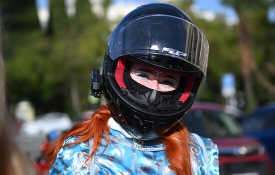 Мотопробег Дедов Морозов в Сочи